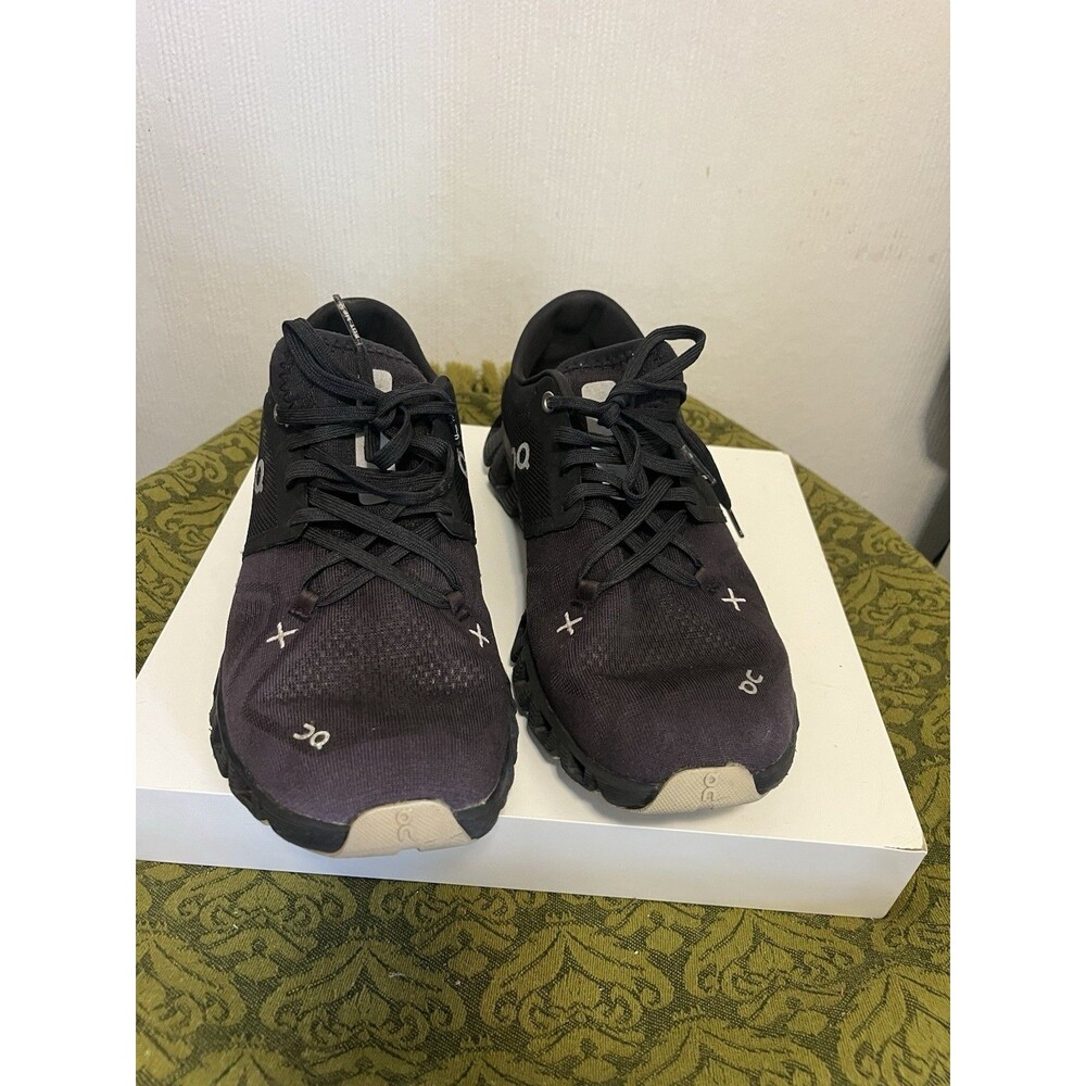 On Cloud X 3 Womens Size 9.5 Black Gray Athletic Running Walking Shoes Sneakers